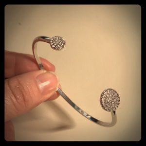 Stella & Dot Pave Disc Cuff & Earrings